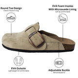 Alpine Swiss Edith Womens Clog Slip On Shoes – Taupe