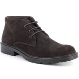 Alpine Swiss Elio Mens Suede Chukka Boots Waterproof Italian Desert Ankle Boots – Brown