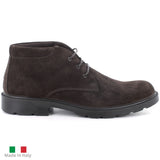 Alpine Swiss Elio Mens Suede Chukka Boots Waterproof Italian Desert Ankle Boots – Brown