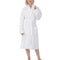 Alpine Swiss Womens Luxury Waffle Knit Cotton Bathrobe Shawl Collar Spa Robe – White
