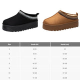 Alpine Swiss Emily Womens Platform Slippers Fluffy Warm Slip On Short Ankle Boot – Tan
