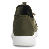 Alpine Swiss Mens Fashion Sneakers Lightweight Knit Top Elastic Sock Tennis Shoe – Olive