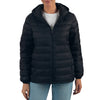 Alpine Swiss Eva Women’s Hooded Puffer Jacket – Black
