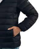 Alpine Swiss Eva Women’s Hooded Puffer Jacket – Black