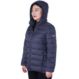 Alpine Swiss Eva Women’s Hooded Puffer Jacket – Navy
