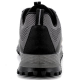 Alpine Swiss Mens Trail Hiking Sneaker Waterproof Made in Italy Athletic Shoes – Black Gray