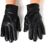 Alpine Swiss Womens Touch Screen Gloves Leather Phone Texting Glove Thermal Warm – Black