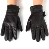 Alpine Swiss Womens Touch Screen Gloves Leather Phone Texting Glove Thermal Warm – Brown