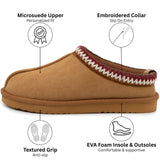 Alpine Swiss Haley Womens Fuzzy Slippers Warm Faux Fur Clog Slipper House Shoes – Chestnut