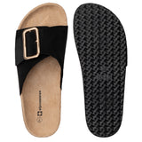 Alpine Swiss Heidi Women's Slide Sandals – Black