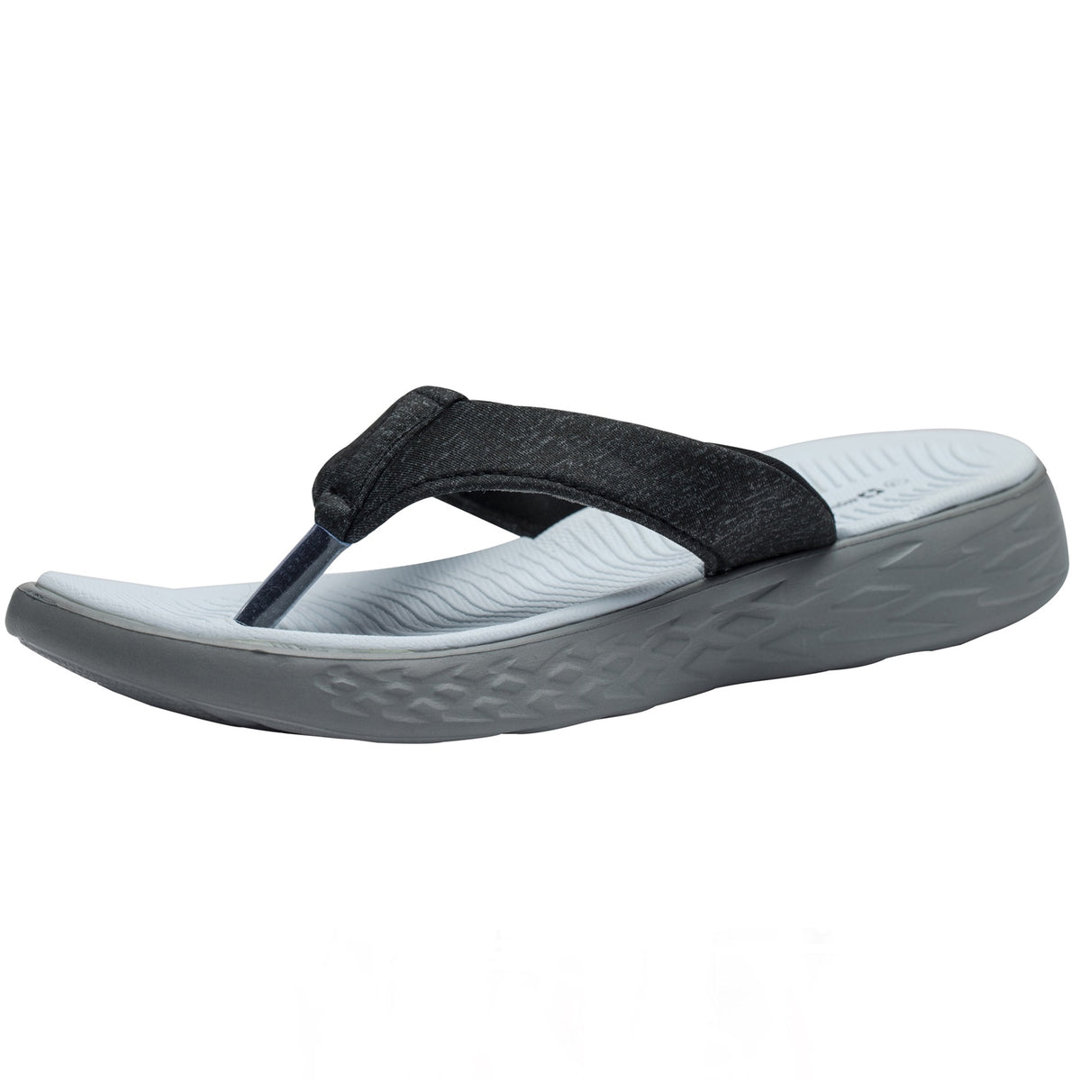 Alpine Swiss Holly Womens Flip Flops Comfortable Anti Slip EVA Foam Thong Sandals – Black