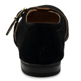 Alpine Swiss Irene Womens Leather Mary Jane Ballet Flats Round Toe Slip On Shoes – Black Suede