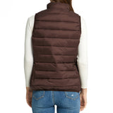 Alpine Swiss Jodie Womens Puffer Vest Warm Light Down Alternative Insulated Vest – Brown