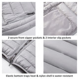 Alpine Swiss Jodie Womens Puffer Vest Warm Light Down Alternative Insulated Vest – Gray
