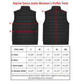Alpine Swiss Jodie Womens Puffer Vest Warm Light Down Alternative Insulated Vest – Navy