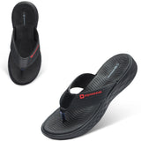 Alpine Swiss Katie Womens Flip Flops Outdoor Walking Thong Sandals Anti-Slip – Black