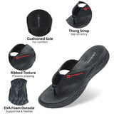 Alpine Swiss Katie Womens Flip Flops Outdoor Walking Thong Sandals Anti-Slip – Black