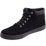 Alpine Swiss Keith Mens High Top Fashion Sneakers Casual Lace Up Shoes Boots – Black