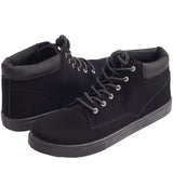 Alpine Swiss Keith Mens High Top Fashion Sneakers Casual Lace Up Shoes Boots – Black