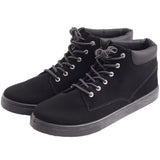 Alpine Swiss Keith Mens High Top Fashion Sneakers Casual Lace Up Shoes Boots – Black