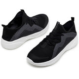 Alpine Swiss Kyle Mens Fashion Sneakers Lightweight Casual Athletic Tennis Shoes – Black