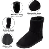 Alpine Swiss Laura Women's Short Winter Boots – Black
