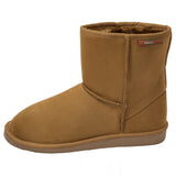 Alpine Swiss Laura Women's Short Winter Boots – Chestnut