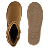 Alpine Swiss Laura Women's Short Winter Boots – Chestnut