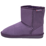 Alpine Swiss Laura Women's Short Winter Boots – Purple