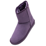Alpine Swiss Laura Women's Short Winter Boots – Purple