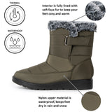 Alpine Swiss Lexie Women’s Snow Boots – Olive