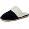 Alpine Swiss Womens Genuine Suede Memory Foam Scuff Slippers Slip On House Shoes – Black
