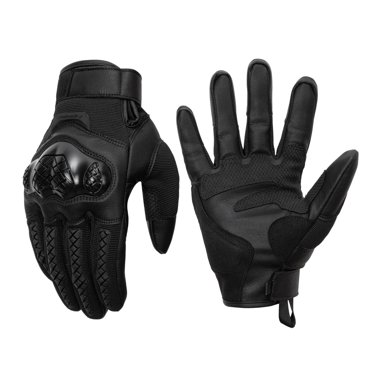 Alpine Swiss Men's Motorcycle Gloves Protective Outdoor Gloves with Reinforced – Black