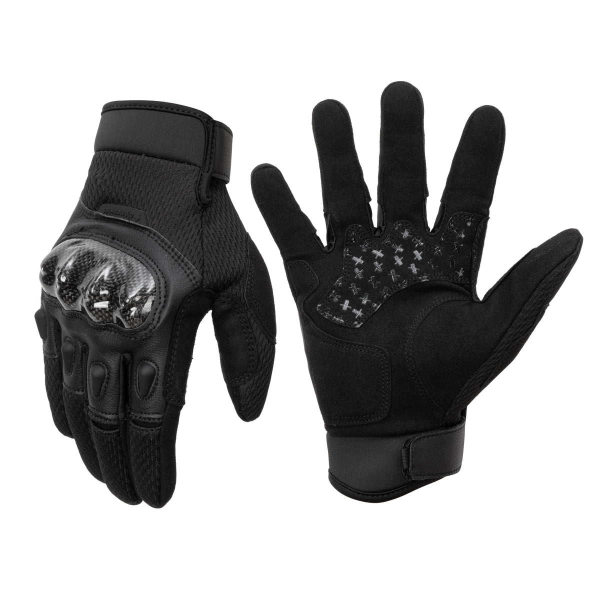 Alpine Swiss Mens Motorcycle Riding Gloves Touchscreen Outdoor Gloves with – Black