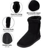Alpine Swiss Mindy Women’s Winter Boots – Black