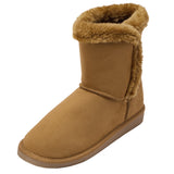 Alpine Swiss Mindy Women’s Winter Boots – Chestnut