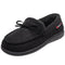 Alpine Swiss Womens Moccasin Slippers Warm Shearling Comfortable House Shoes – Black
