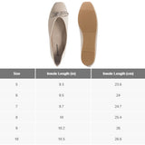 Alpine Swiss Myla Womens Ballet Flats Square Toe Rhinestone Bow Dressy Shoes – Cream