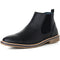 Alpine Swiss Mens Nash Chelsea Boots Snakeskin Ankle Boot Genuine Leather Lined – Black