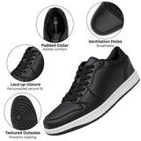 Alpine Swiss Nate Mens Fashion Sneakers Casual Low Top Comfortable Tennis Shoes – Black