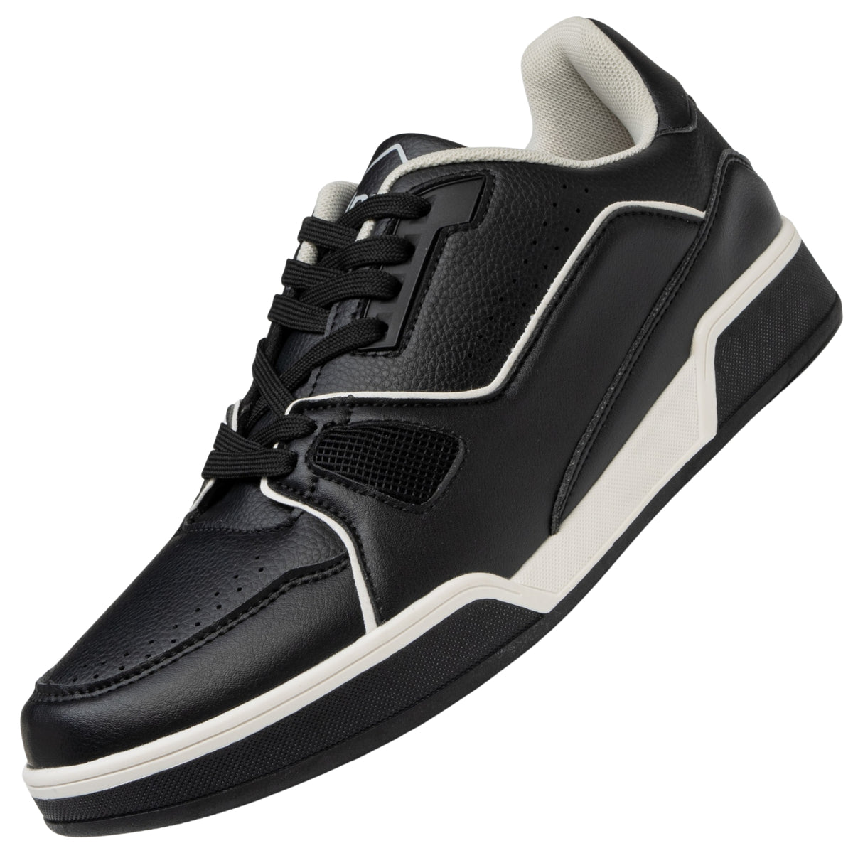 Alpine Swiss Remy Mens Fashion Sneakers Low Top Casual Comfortable Tennis Shoes – Black