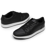 Alpine Swiss Nate Mens Fashion Sneakers Casual Low Top Comfortable Tennis Shoes – Black