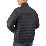 Alpine Swiss Niko Men’s Puffer Jacket Warm Down Alternative Insulated Coat – Black Gray