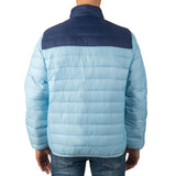 Alpine Swiss Niko Men’s Puffer Jacket Warm Down Alternative Insulated Coat – Sky Blue Navy