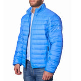 Alpine Swiss Niko Men’s Puffer Jacket Warm Down Alternative Insulated Coat – Blue