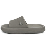 Alpine Swiss Omar Mens Slides Pillow Slippers Ultra Cushioned Cloud Slide Sandal – Olive