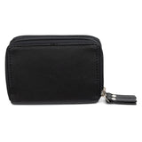 Alpine Swiss Womens Accordion Organizer Wallet Leather Credit Card Case ID – Black