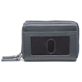 Alpine Swiss Womens Accordion Organizer Wallet Leather Credit Card Case ID – Gray