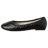 Alpine Swiss Pentunia Womens Ballet Flats Ballerina Slippers Round Slip On Shoes – Black