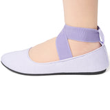 Alpine Swiss Peony Ballet Flats Shoes For Women Elastic Ankle Strap Flats Round – Lilac
